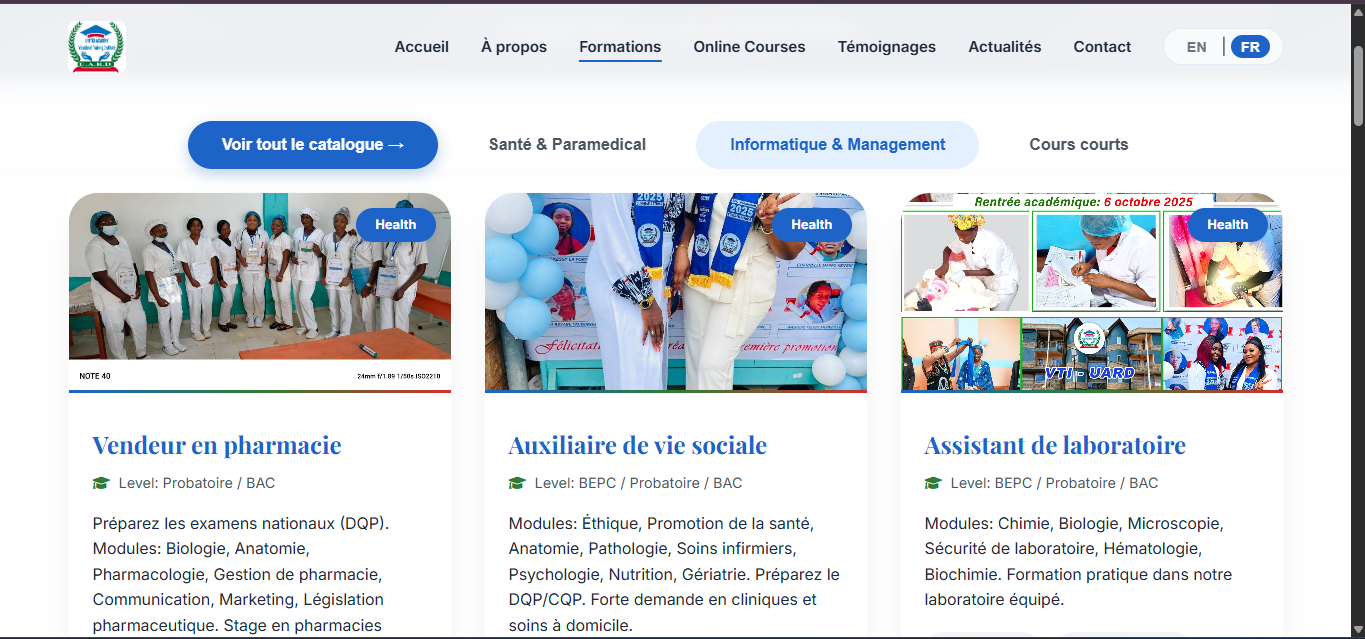 United Academy-UARD Website